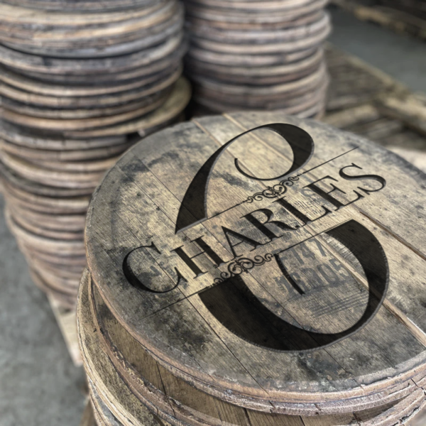 Personalized and Custom Whiskey Barrel Heads
