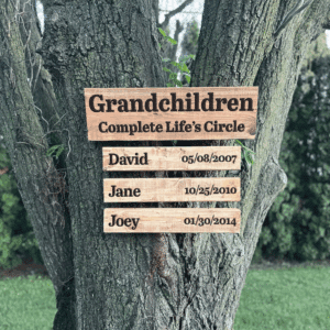 Grandparents Personalized Wooden Sign